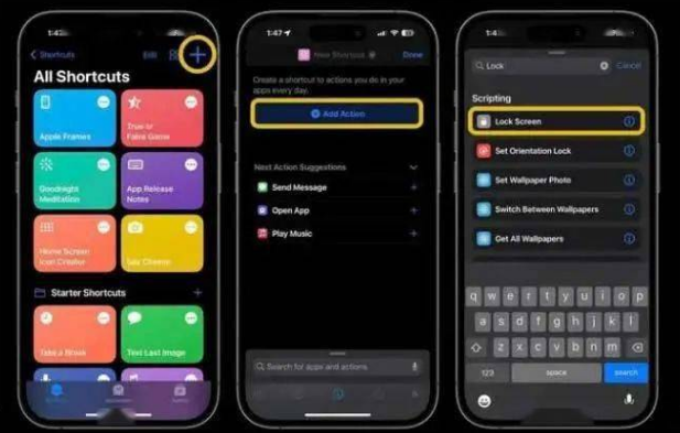 墨竹工卡苹果14锁屏维修店分享iPhone14升级iOS16.4后如何创建锁屏快捷方式 