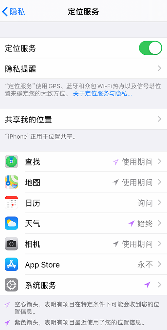 墨竹工卡苹果手机维修分享iPhone 状态栏中时间显示为蓝色图标是什么情况 